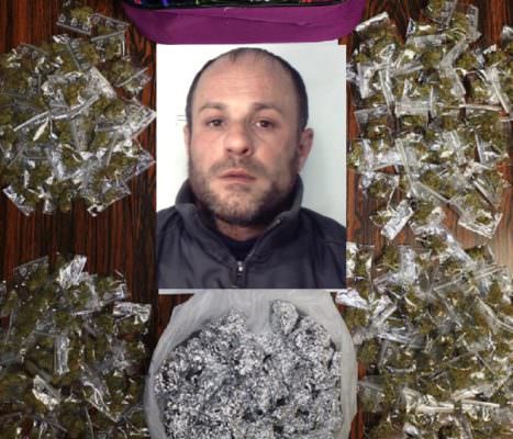 Catanese ai domiciliari lancia droga dal balcone all’arrivo dei carabinieri: arrestato