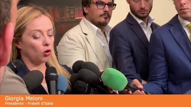 Meloni “Scissione Renzi? solo tattica”