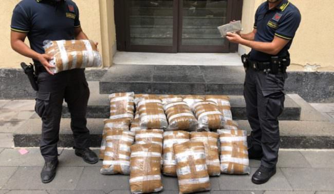Catania, il resoconto delle operazioni della Guardia di Finanza: centinaia di chili di stupefacenti, piantagioni di cannabis e 23 arresti