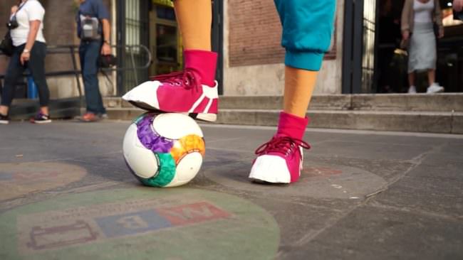 Skillzy, la mascotte di Euro2020 a Roma