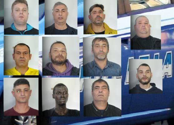 Catania, eseguiti 11 ordini di carcerazione dalla Polizia di Stato: NOMI, FOTO e DETTAGLI