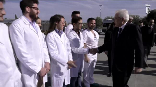 Mattarella in visita all’ospedale San Marco di Catania