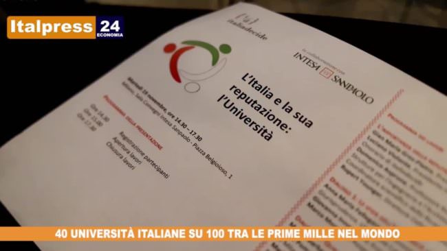 4 atenei italiani su 10 nella Top 1000 mondiale