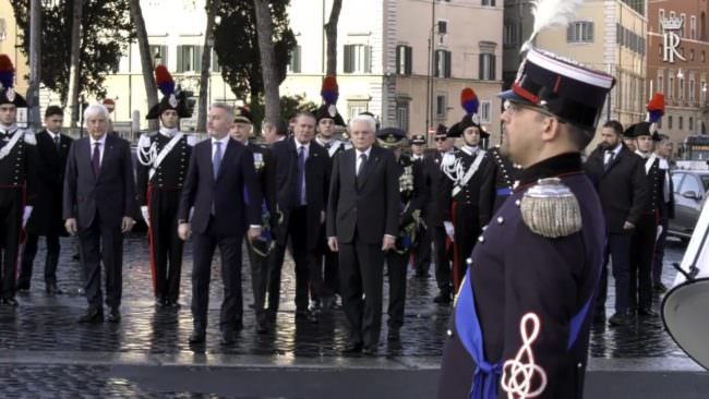 4 Novembre, Mattarella all’Altare della Patria