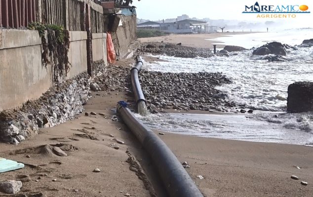 Disastro ambientale nell’Agrigentino, scarico delle fogne finisce direttamente in mare