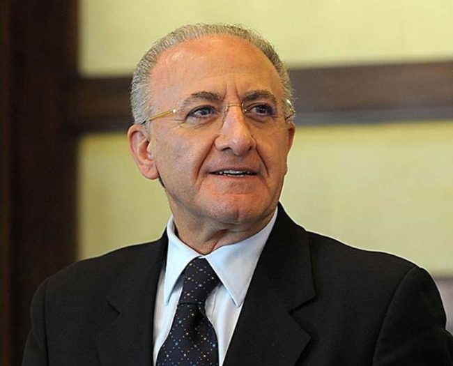 SANITÀ, DE LUCA “LA CAMPANIA E' FUORI DAL COMMISSARIAMENTO”