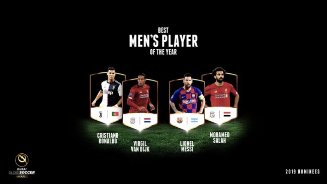 GLOBE SOCCER AWARDS 2019, CR7 FRA I CANDIDATI A GIOCATORE DELL'ANNO