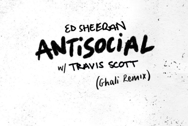 ED SHEERAN E GHALI INSIEME IN UNA VERSIONE INEDITA DI “ANTISOCIAL”