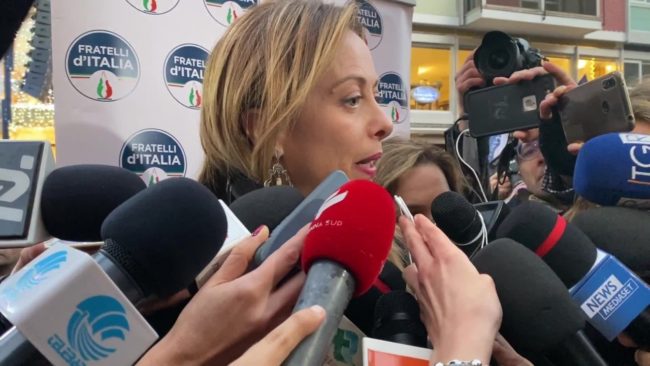 Meloni “Non sono contraria a una Banca del Sud”