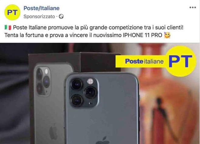 Competizione tra i clienti di Poste Italiane per vincere un iPhone 11 Pro, ma è una truffa: polizia smaschera il raggiro