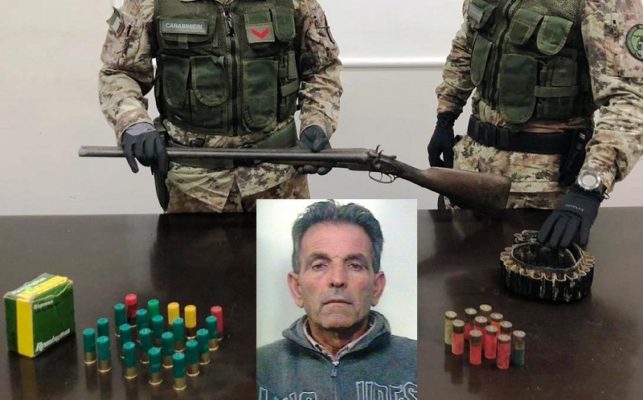 Armi e munizioni nascoste in casa: in manette un 57enne di Belpasso
