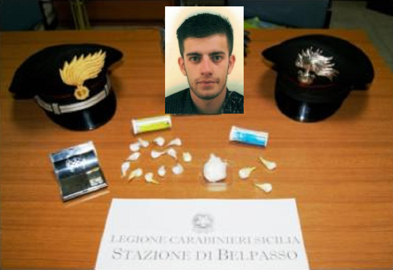 Belpasso, annotava nomi dei “clienti” e cifre incassate dalla vendita di cocaina: arrestato 23enne