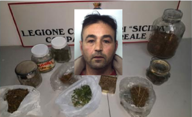 Perquisizioni nel Catanese, 51enne beccato con marijuana e canapa in casa: in manette