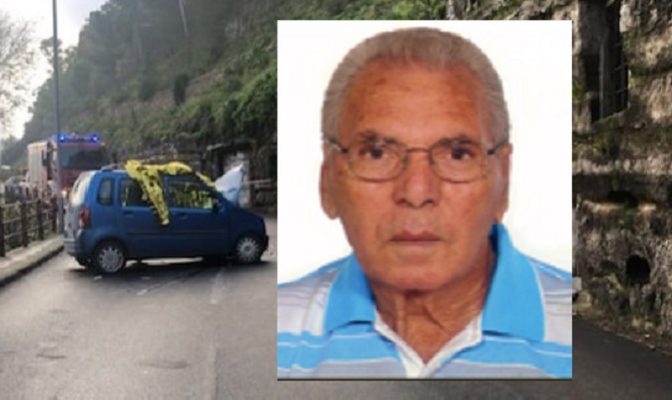 Incidente fatale in via Nazionale, muore sul colpo Orazio Caccamo: domani i funerali