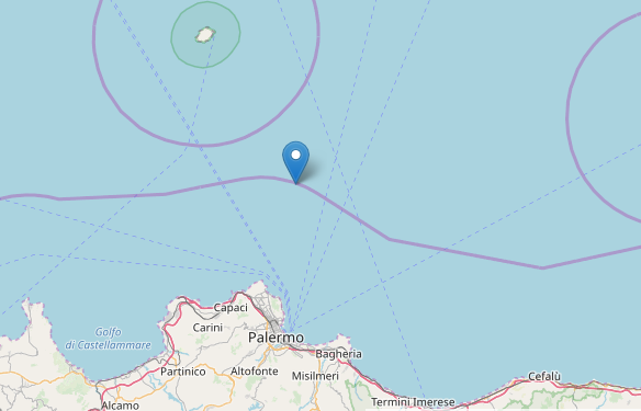 Trema la costa settentrionale della Sicilia, sisma registrato a poca distanza dalla terraferma