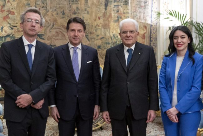 I NEO MINISTRI AZZOLINA E MANFREDI GIURANO AL QUIRINALE
