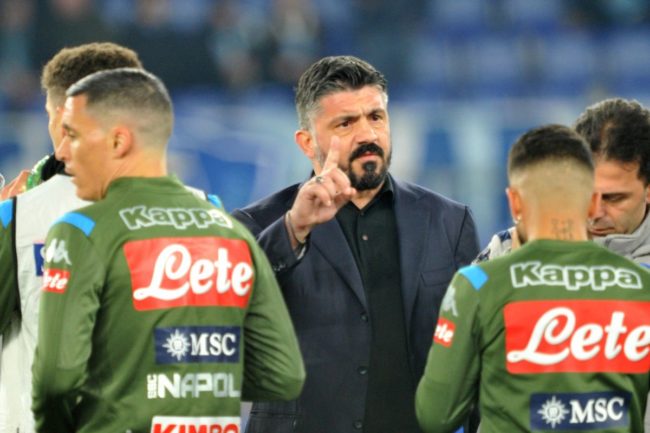 GATTUSO “PER IL NAPOLI LA SFIDA CON LA FIORENTINA E' IMPORTANTISSIMA”