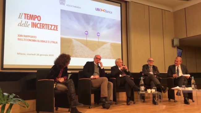 Rapporto Einaudi-Ubi Banca, l’economia nell’incertezza
