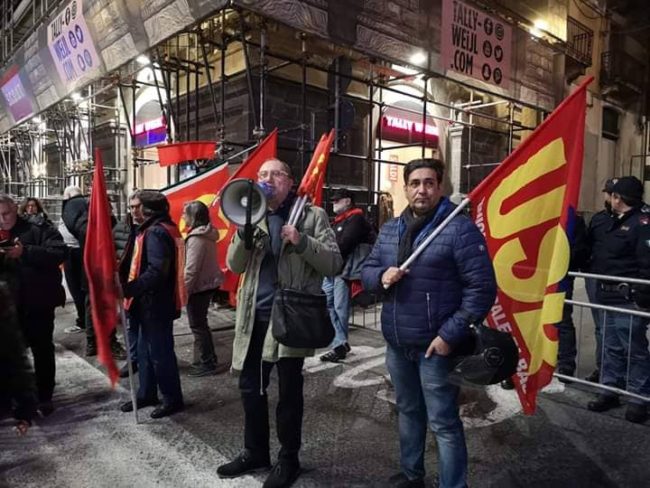 Catania, manifestazione contro la guerra. USB: “Imperialismo fa rima con profitto”