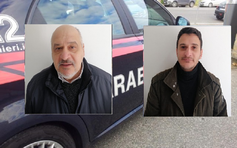 Vessazioni e tentate estorsioni a un artigiano, blitz dei carabinieri: in manette padre e figlio