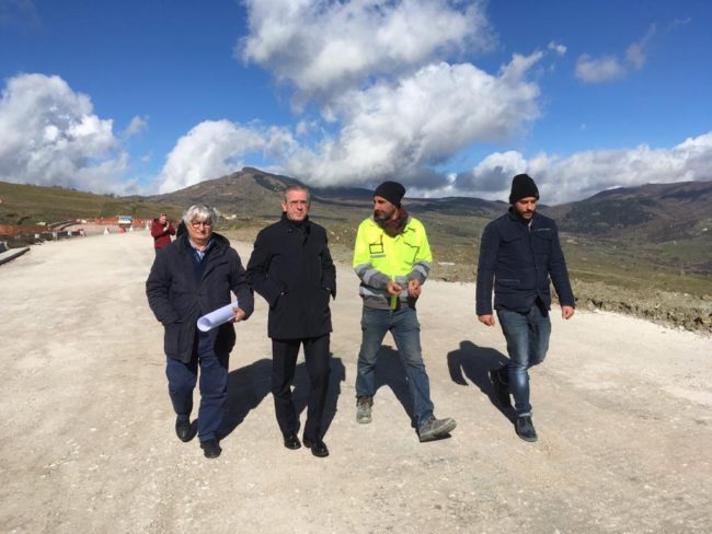 Statale 117 Nord/Sud: sopralluogo di Musumeci e Falcone sui lavori