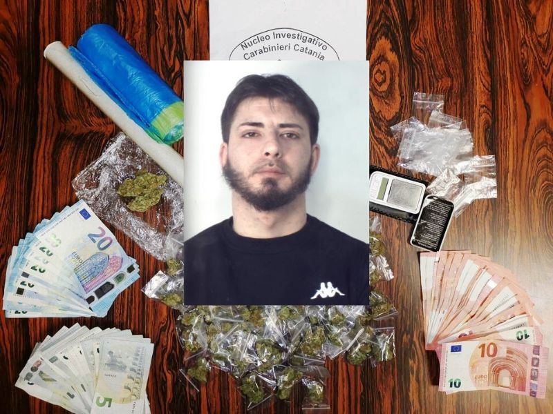 Spacciatore catanese non si presenta all’udienza: ricercato dai carabinieri