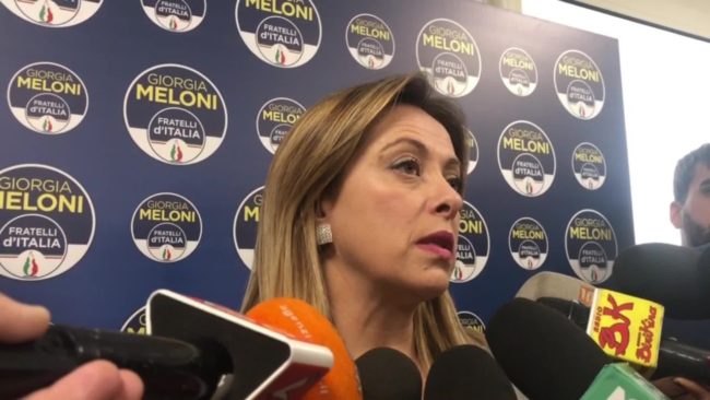 Regionali, Meloni “Fdi unico partito che cresce”