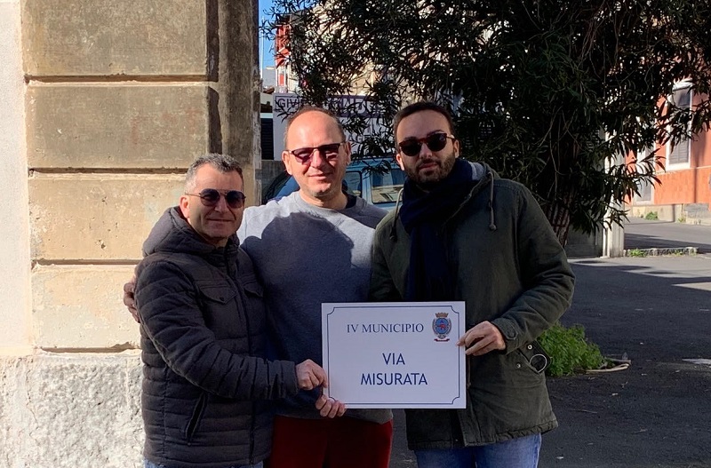 Catania, il consigliere Giacone incontra i residenti di via Misurata per la consegna della toponomastica da anni assente