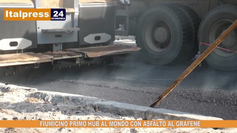 Fiumicino primo aeroporto al mondo con asfalto al grafene