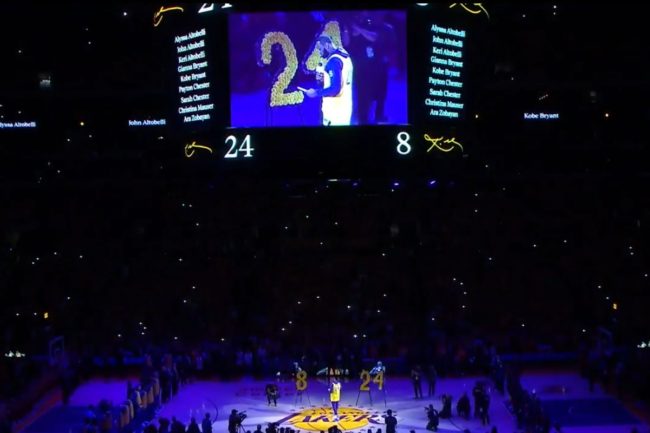 Lacrime e commozione, allo Staples Center l'ultimo saluto a Bryant