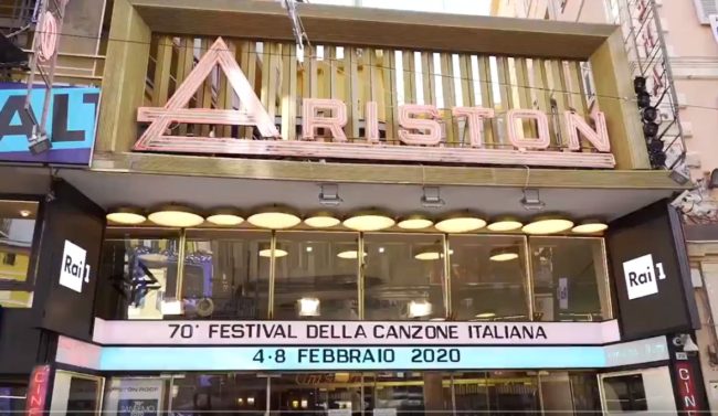 Nutella sale sul palco (esterno) del Festival di Sanremo