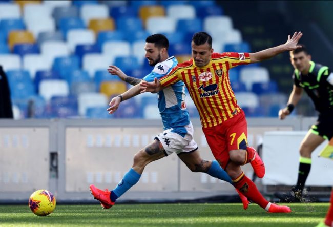 Tonfo Napoli al San Paolo, vince il Genoa, pari Brescia-Udinese