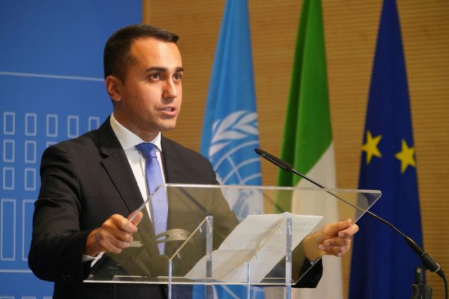Libia, Di Maio “Missione navale europea per l'embargo delle armi”