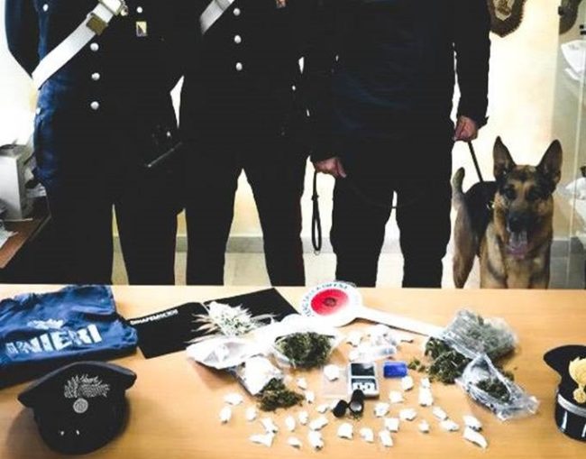 Controllo straordinario del territorio, carabinieri aiutati dal pastore tedesco Mike arrestano due uomini