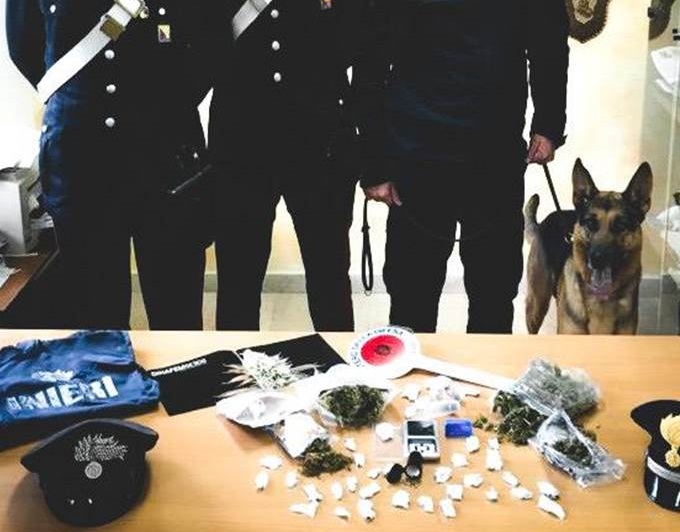 Controllo straordinario del territorio, carabinieri aiutati dal pastore tedesco Mike arrestano due uomini