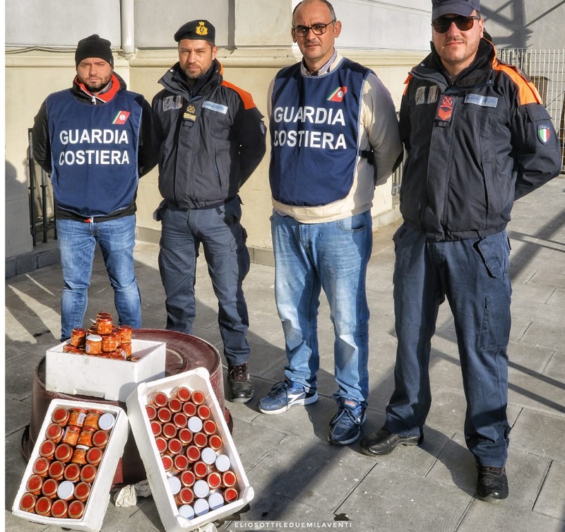 Tutela delle risorse ittiche, sequestrati dalla Guardia Costiera 15 chili di polpa di riccio