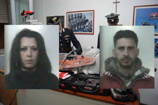 Rubano attrezzatura da 5mila euro da cantiere edile: arrestati uomo e donna catanesi in “trasferta”
