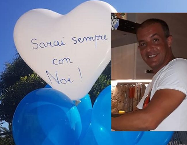 Chiesa gremita tra palloncini e lacrime per Massimo Saccuzzo. “Ci mancherai amico mio”
