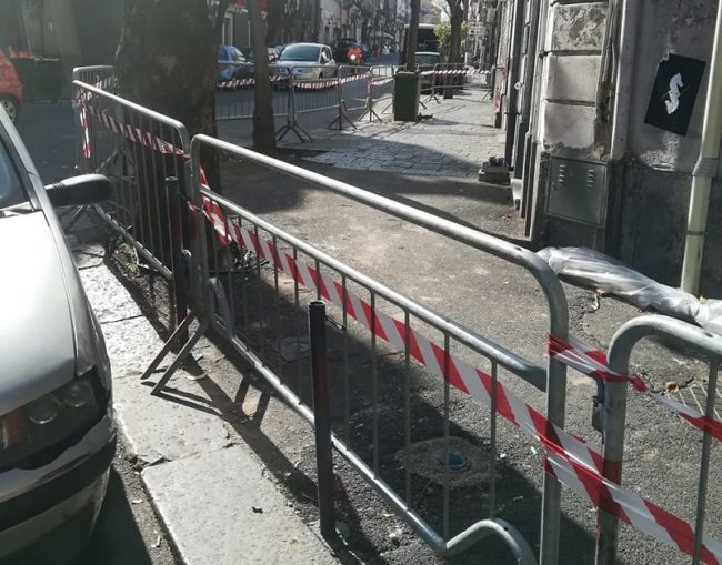 Crollo palazzina in via Plebiscito: transennata l’intera zona per il passaggio del fercolo di Sant’Agata
