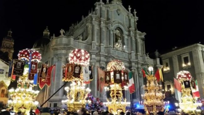 Le candelore di Sant’Agata, simbolo della devozione catanese