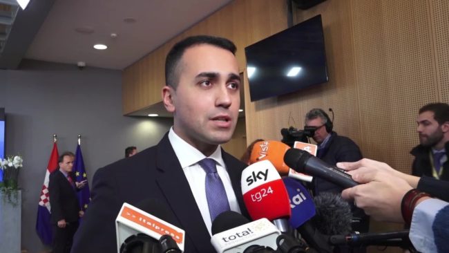 Di Maio “Missione Ue per l’embargo delle armi in Libia”