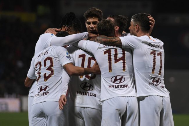 La Roma vince alla Sardegna Arena: battuto il Cagliari 4-3