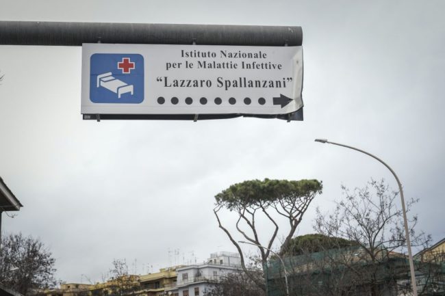Allo Spallanzani 65 casi di Coronavirus, per 9 supporto respiratorio