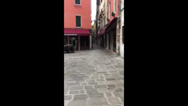 Coronavirus, a Venezia il centro storico deserto