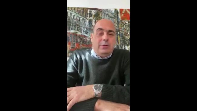 Zingaretti “Sono positivo al coronavirus”
