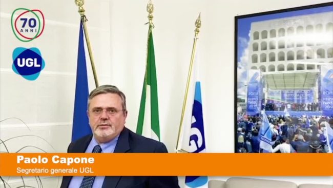 UGL “Serve un piano Marshall a lungo termine”