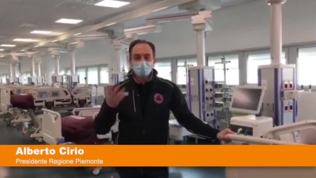 Piemonte, apre il nuovo ospedale Covid di Verduno