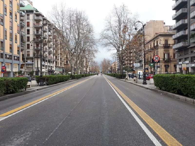 Allerta Covid-19, situazione tranquilla a Palermo: traffico scorre in modo ordinario