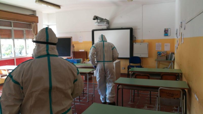 Emergenza Coronavirus: sanificazione di uffici pubblici, scuole e locali nel Catanese