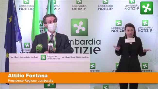 Coronavirus, Fontana: “Lombardia sulla buona strada”